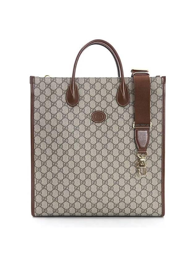 Interlocking G Medium Tote Bag Beige - GUCCI - BALAAN 1