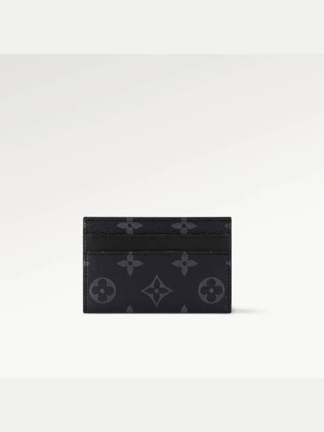 Monogram Eclipse Double Card Wallet Black - LOUIS VUITTON - BALAAN 5