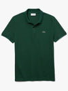 Slim Fit Short Sleeve Polo Shirt Dark Green - LACOSTE - BALAAN 2