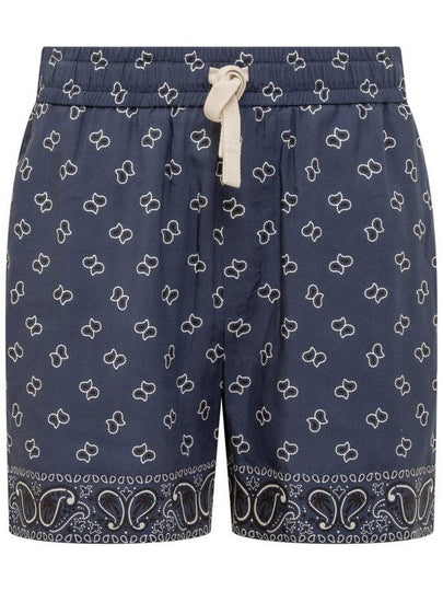 Short Pants PMCB034S24FAB0054646 BLUE - PALM ANGELS - BALAAN 2