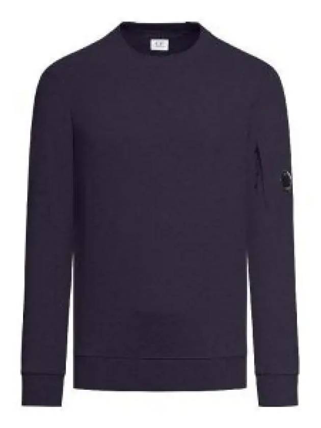 Diagonal Raised Fleece Sweatshirt Navy - CP COMPANY - BALAAN 2