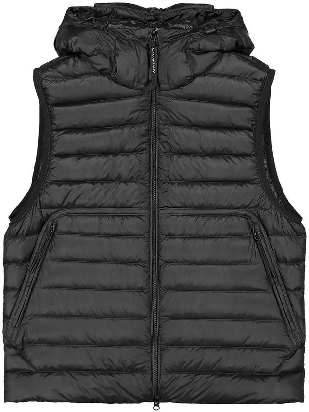 D.D. Shell Goggles Down Vest Black - CP COMPANY - BALAAN 3