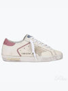 Superstar Pink Tab Low Top Sneakers Cream - GOLDEN GOOSE - BALAAN 2