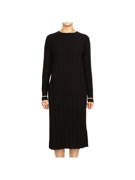 Leccio Virgin Wool Midi Dress Black - MAX MARA - BALAAN 2