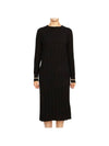 Leccio Virgin Wool Midi Dress Black - MAX MARA - BALAAN 2