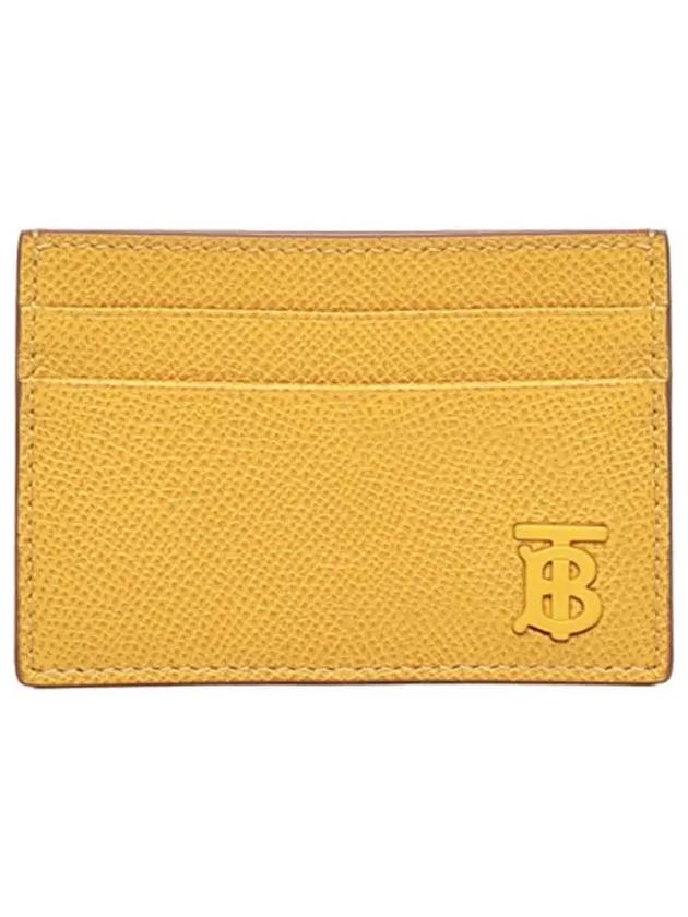 TB Grainy Leather Card Wallet Marigold - BURBERRY - BALAAN 3