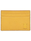 TB Grainy Leather Card Wallet Marigold - BURBERRY - BALAAN 3