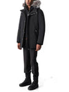 Edward Silver Fox Fur Hoodie Down Parka Black - MACKAGE - BALAAN 7