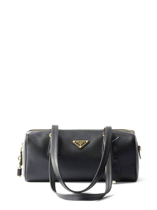 Medium Leather Tote Bag Black - PRADA - BALAAN 1