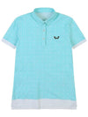 Printed Nylon Span Golf T-Shirt MINT - WHITEBALL - BALAAN 7