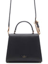 V Sling Small Grainy Calfskin Hand Cross Bag Black - VALENTINO - BALAAN 5