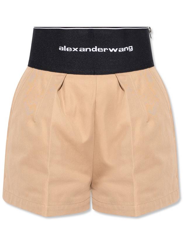 Safari Shorts in Cotton Tailoring Beige - ALEXANDER WANG - BALAAN 1