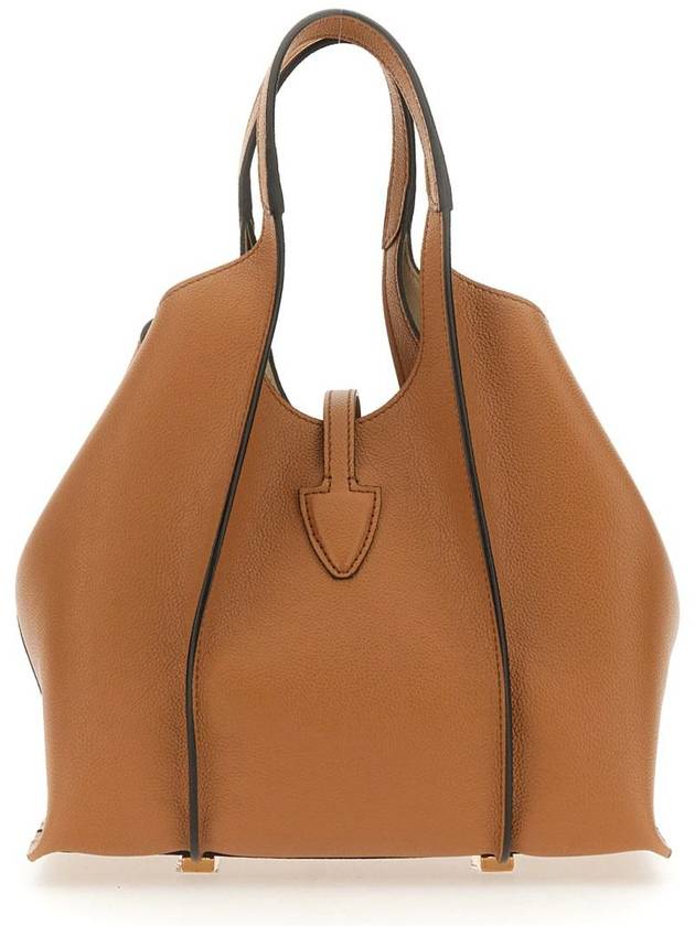 T Timeless Leather Shopping Mini Tote Bag Brown - TOD'S - BALAAN 5