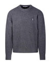 Bold Fox Head Patch Comfort Ribbed Knit Top Grey Melange - MAISON KITSUNE - BALAAN 1