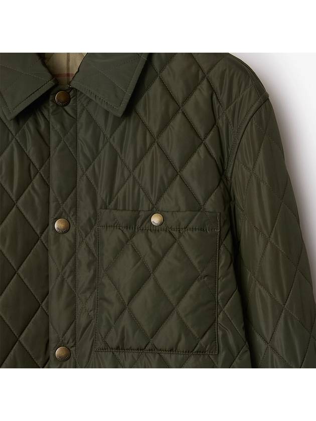 Quilted Nylon Belton Overshirt Jacket Shale - BURBERRY - BALAAN 3