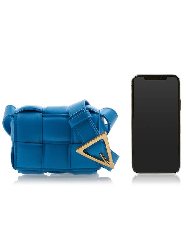 Candy Cassette Padded Mini Cross Bag Blue - BOTTEGA VENETA - BALAAN 7