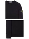 OLD Treatment Wappen Patch Crew Neck Sweatshirt Black - STONE ISLAND - BALAAN 6