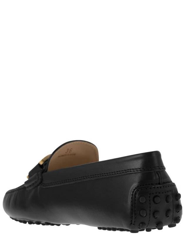 Women's Kate Gommino Leather Driving Shoes Black - TOD'S - BALAAN 8