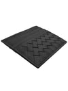 Men's Intrecciato Card Wallet Black - BOTTEGA VENETA - BALAAN 3