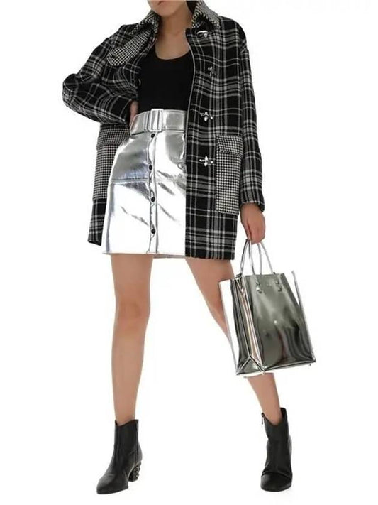 Houndstooth Wool Coat 2741MDC13A 195609 02 - MSGM - BALAAN 2