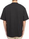 BB Embroidered Logo Short Sleeve T-Shirt Black - BALENCIAGA - BALAAN 5