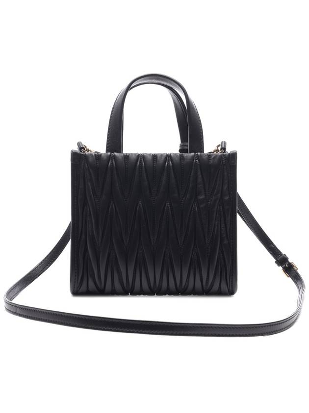 Matelasse Nappa Leather Tote Bag Black - MIU MIU - BALAAN 5