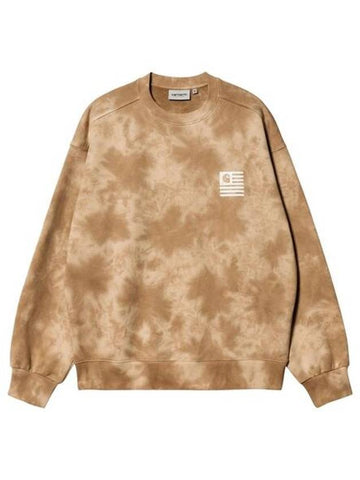 Chromo Cotton Sweatshirt Beige - CARHARTT WIP - BALAAN 1