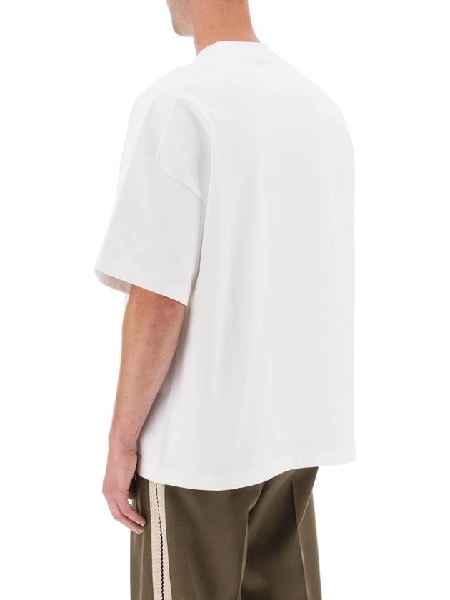 logo print boxy t-shirt - JIL SANDER - BALAAN 3