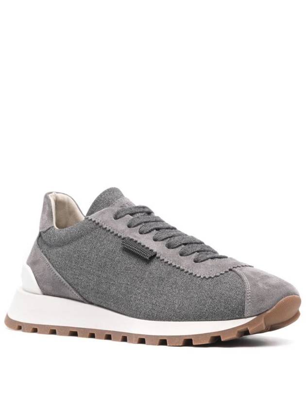 Runner low top sneakers gray - BRUNELLO CUCINELLI - BALAAN 3