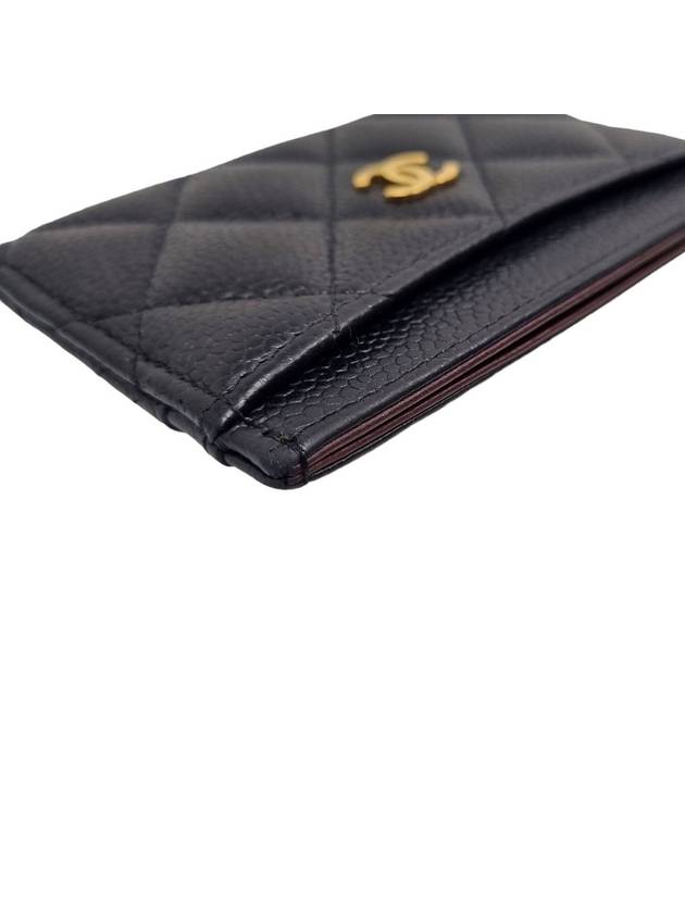 Women AP0213 Black Classic Caviar Skin Holder Card Wallet - CHANEL - BALAAN 6