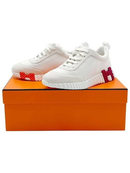 Bouncing Mesh Low Top Sneakers Blanc White - HERMES - BALAAN 2