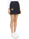 women's padded H-line skirt navy - HORN GARMENT - BALAAN 4