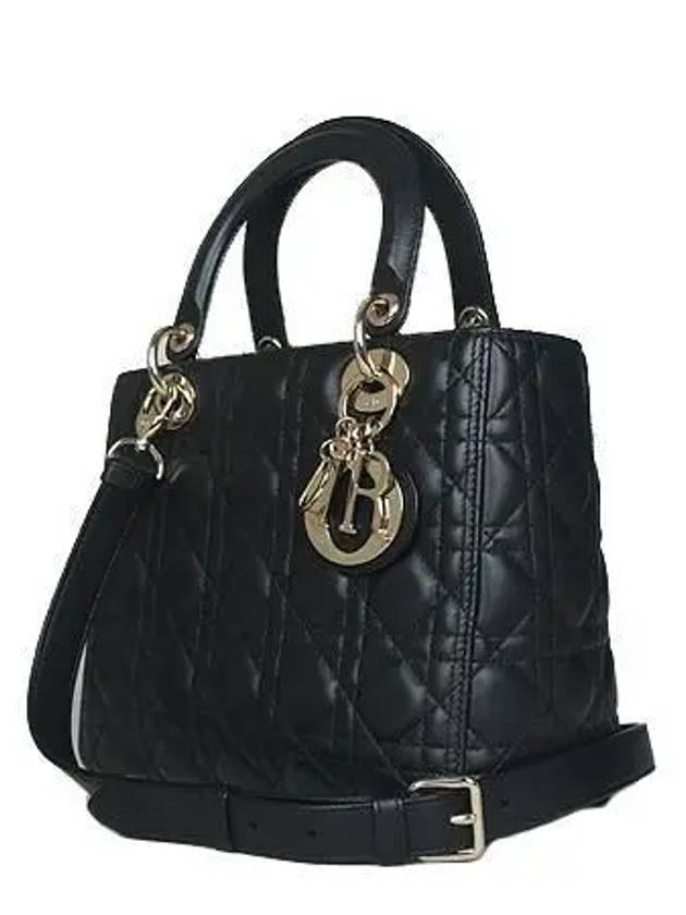 M0565ONGE M900 Gold Plated Black Lambskin Lady Medium 2WAY 2 - DIOR - BALAAN 3