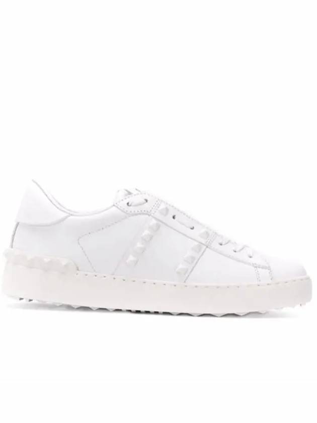 Rockstud Untitled Low Top Sneakers White - VALENTINO - BALAAN 2