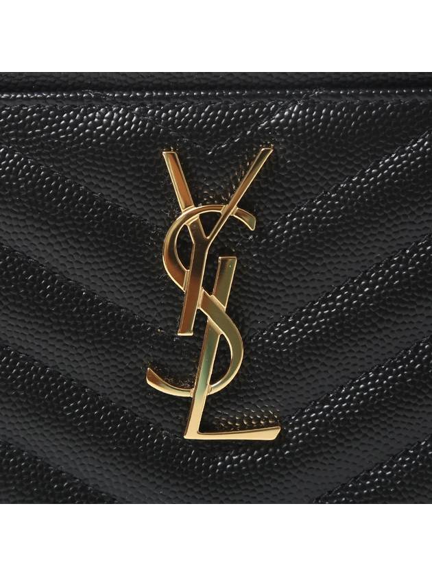 Monogram Quilted Clutch Bag Black - SAINT LAURENT - BALAAN 5