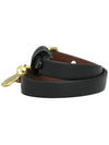 gold-plated skull leather buckle bracelet black - ALEXANDER MCQUEEN - BALAAN.