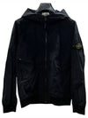 Kids Wappen Patch Wind Zip Up Hoodie Black - STONE ISLAND - BALAAN 3