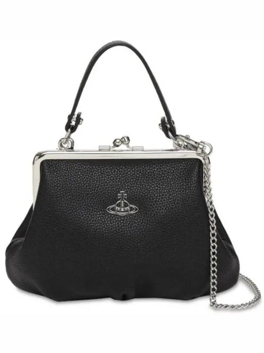 JOHANNA of frame grained leather shoulder bag - VIVIENNE WESTWOOD - BALAAN 1