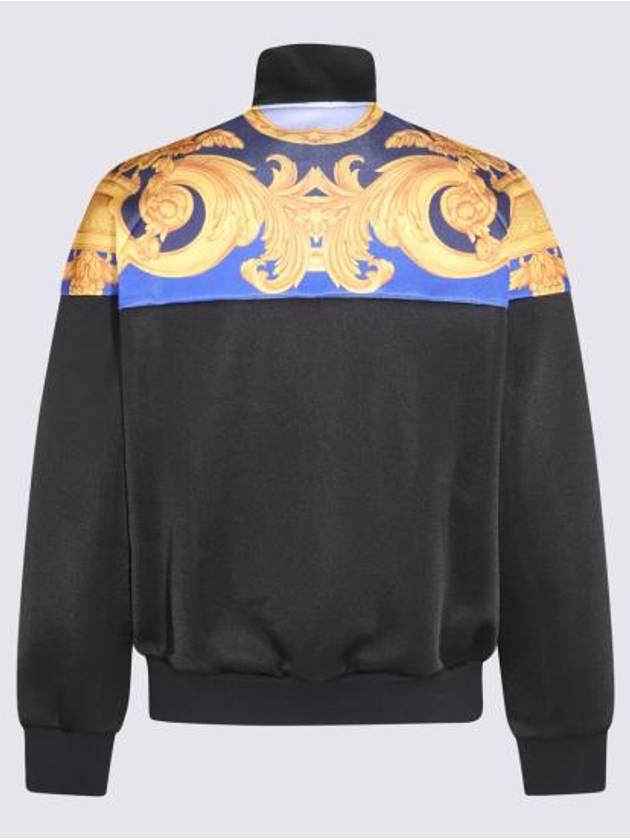 Men's Barocco Print Track Jacket Black - VERSACE - BALAAN 4