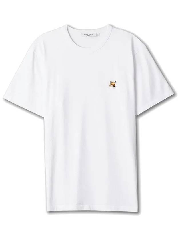 Fox Head Patch Classic Short Sleeve T-Shirt White - MAISON KITSUNE - BALAAN 3