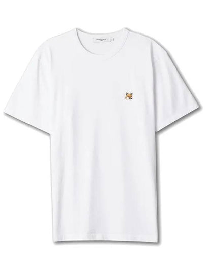 Fox Head Patch Classic Short Sleeve T-Shirt White - MAISON KITSUNE - BALAAN 2