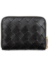 Intrecciato Zipped Coin Wallet Black - BOTTEGA VENETA - BALAAN 2