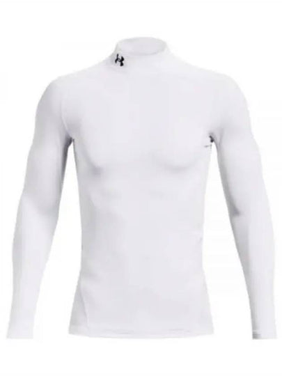 Cold Gear Armor Compression Mock Long Sleeve T-Shirt White - UNDER ARMOUR - BALAAN 2