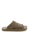 Flintston Intrecciato Matte Rubber Sandals Solid - BOTTEGA VENETA - BALAAN 2