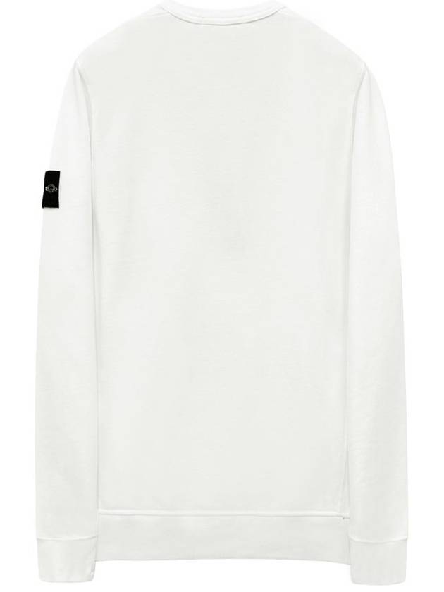 Wappen Patch Crew Neck Cotton Sweatshirt White - STONE ISLAND - BALAAN 3