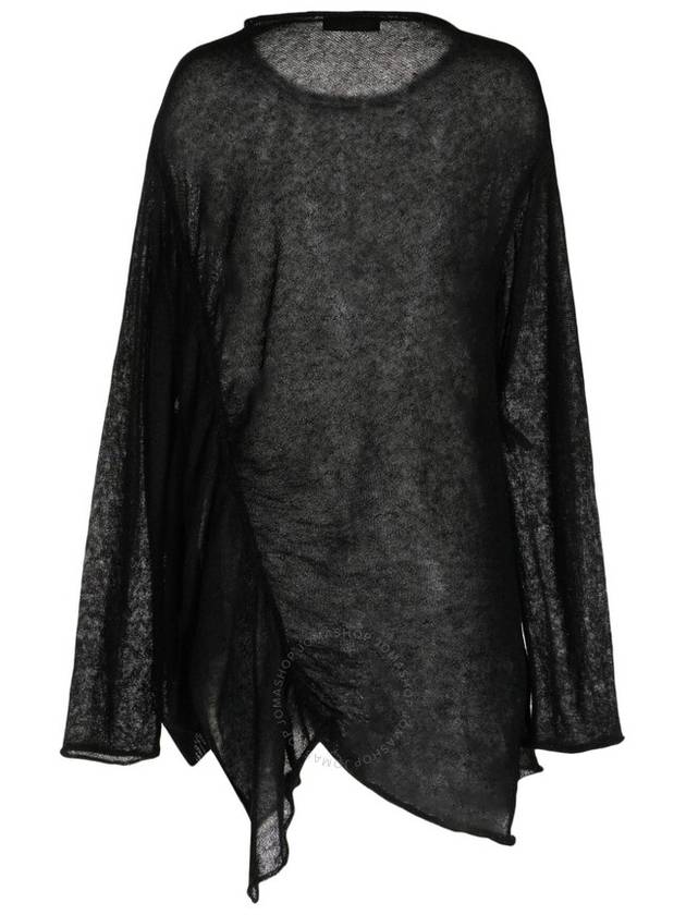 Ys Asymmetric Gathered Jumper, Brand Size 2 (Medium) - YOHJI YAMAMOTO - BALAAN 2