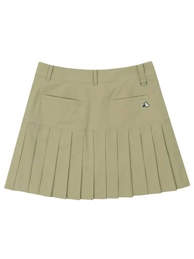 Women s 2 stage pleated culottes 4024LZSP BEIGE - BLACK&WHITE - BALAAN 3