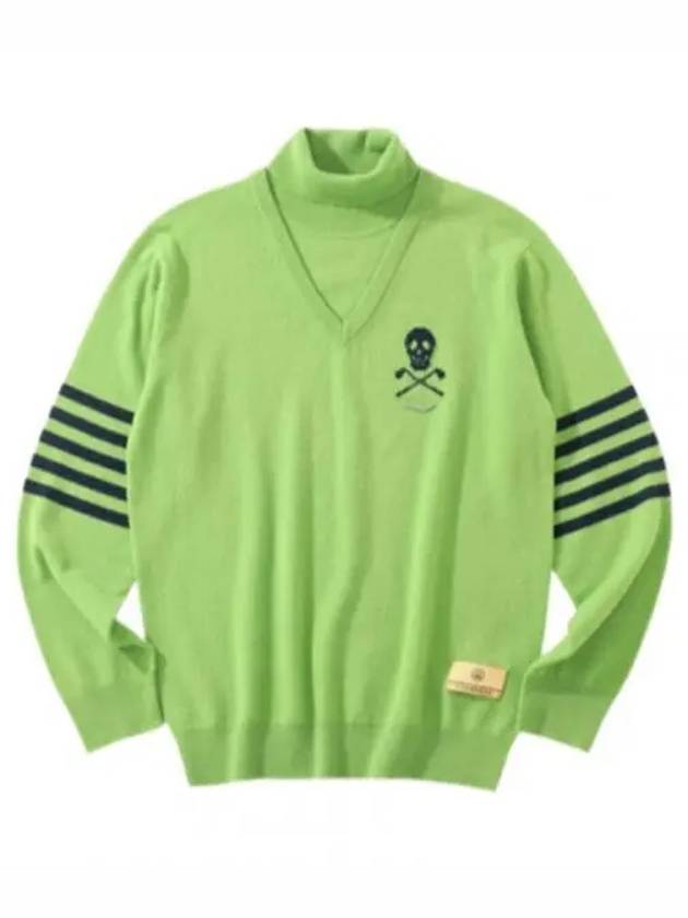 Golf wear men s neck polar knit MLM 2C AB02 LIME - MARK & LONA - BALAAN 2