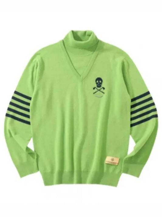 Golf wear men s neck polar knit MLM 2C AB02 LIME - MARK & LONA - BALAAN 2