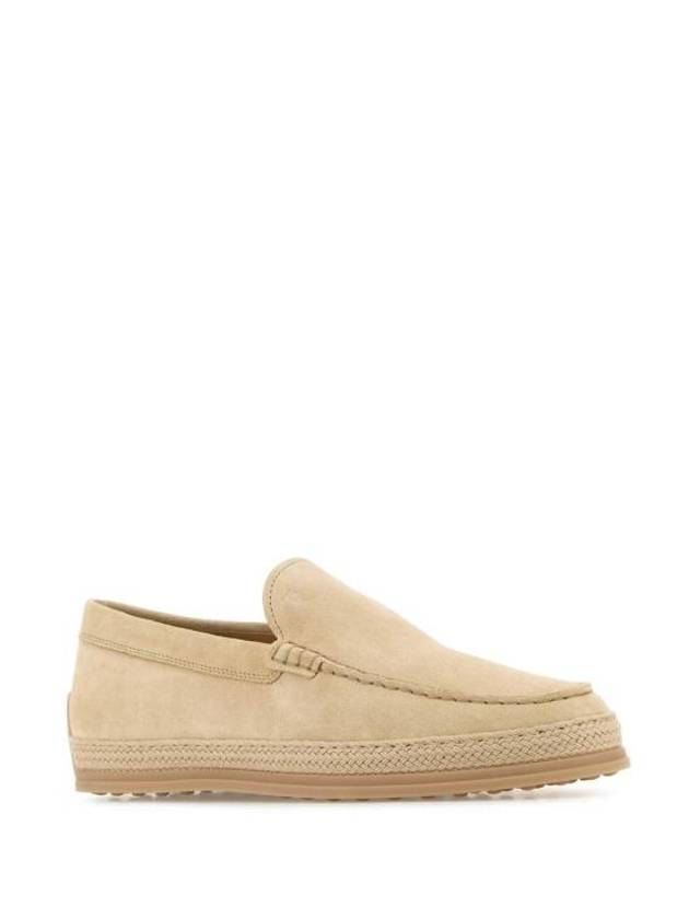 Men's Suede Slip-On Loafers Beige - TOD'S - BALAAN 3